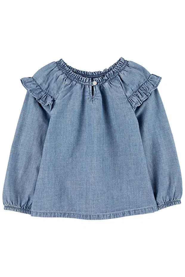 Детская футболка для девочек с коротким рукавом Carter'S, Blue