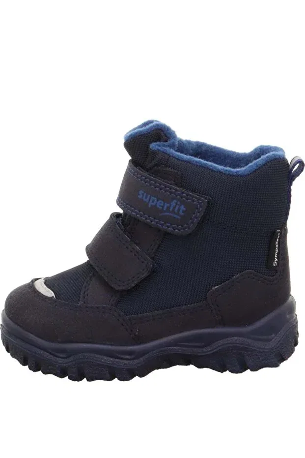 Детские ботинки для девочек водонепроницаемые Husky1 Superfit, Navy Blue/Turquoise