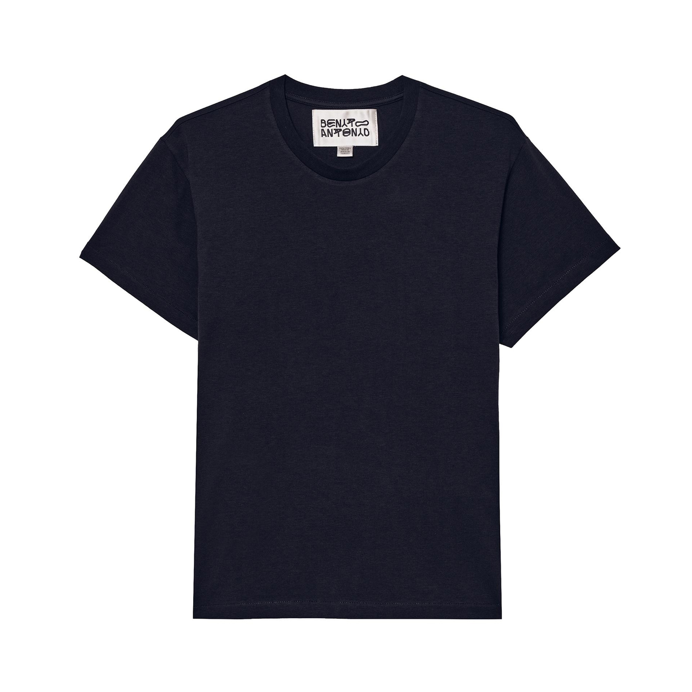 Футболка Zara Benito Antonio Collection Slim Cropped Fit, темно-синий — фото 3