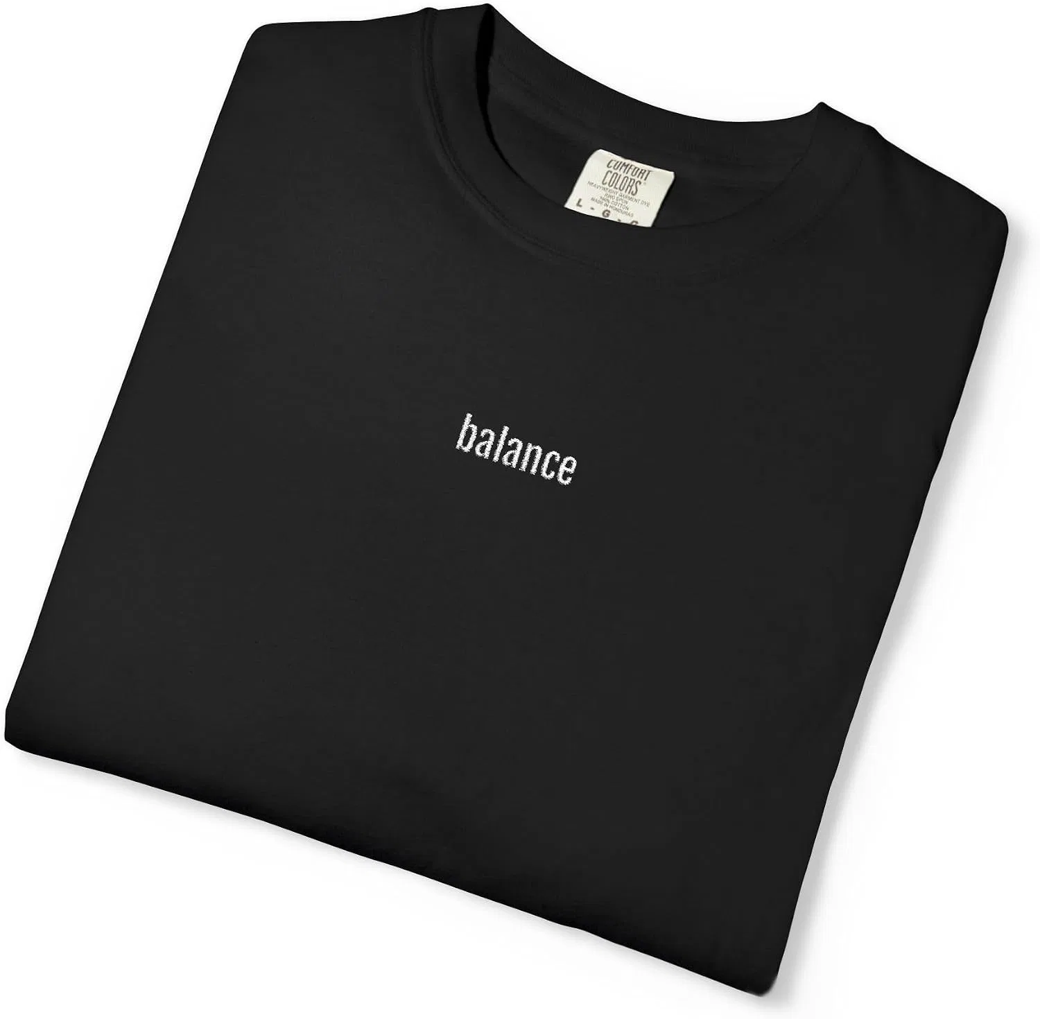 Унисекс футболка с вышивкой Balance Comfort Colors 1717, Black