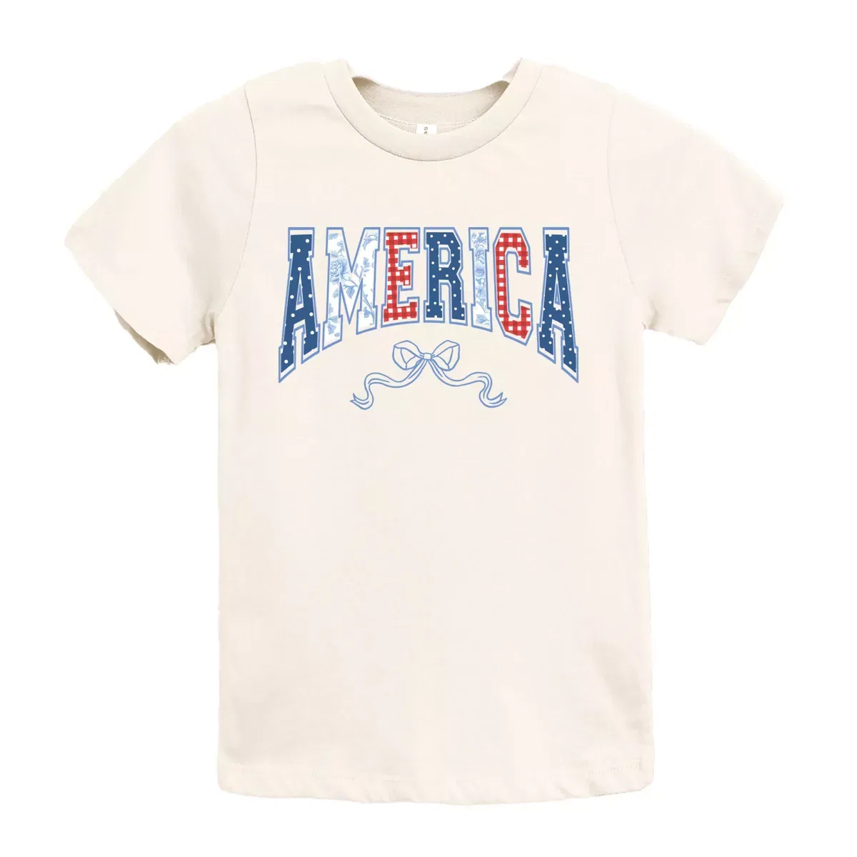 Детская футболка с принтом Coquette America Arched The Juniper Shop, Cream