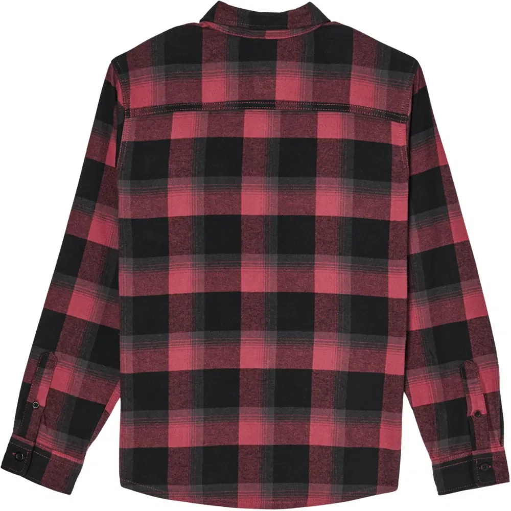 Детская рубашка с длинным рукавом Quiksilver Motherfly Plaid, Red — фото 2