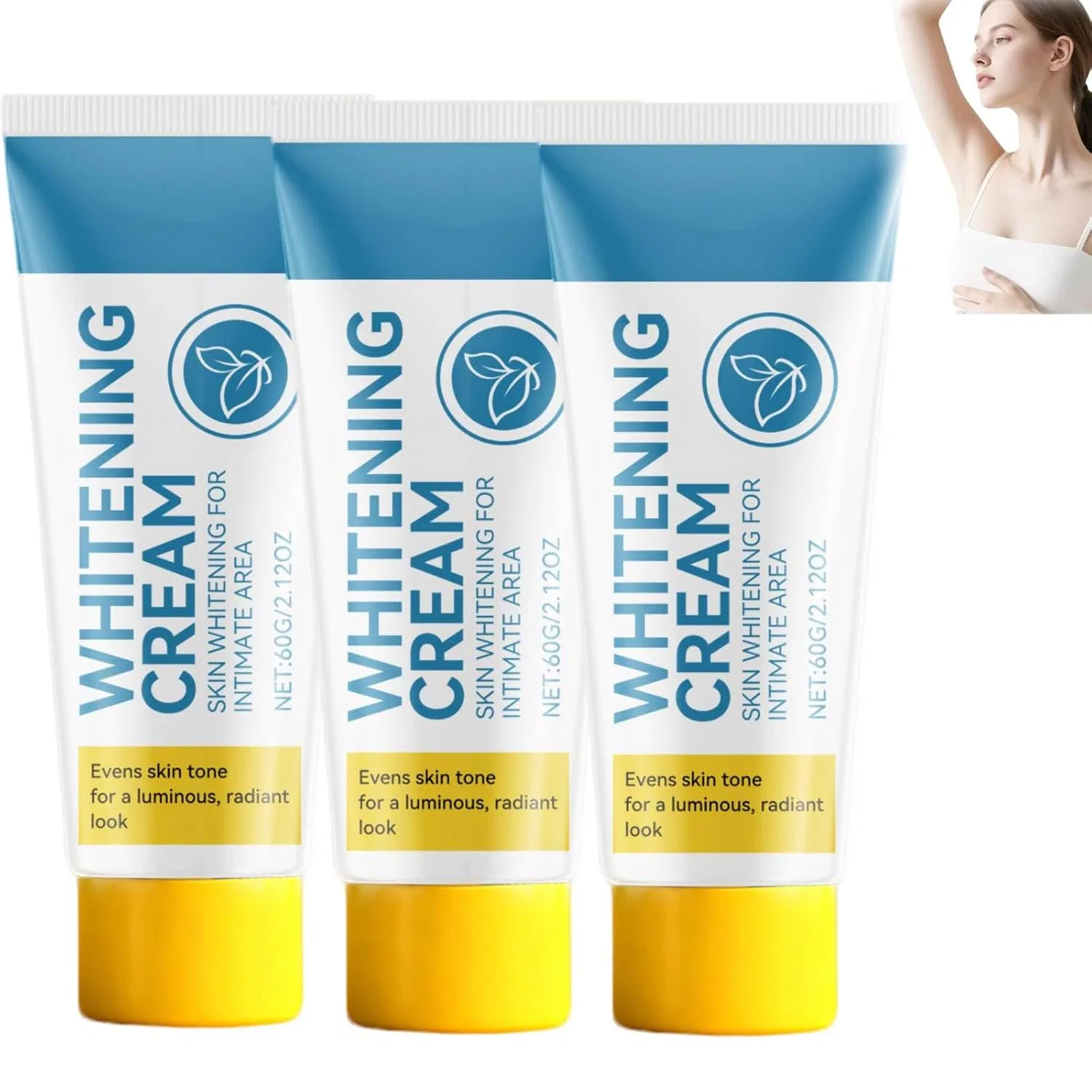Осветляющий крем для тела, 60 г, 3 шт Generic