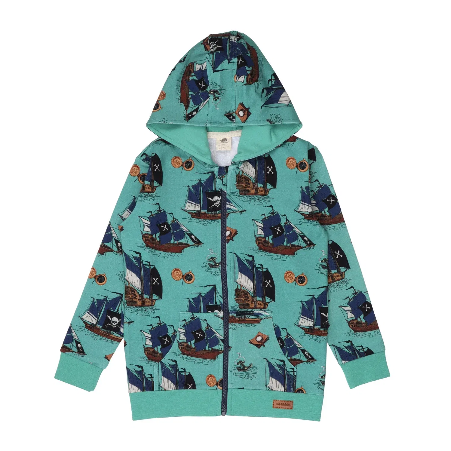 Свитшот на молнии Pirate Ships Walkiddy, синий