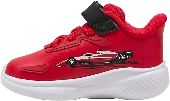 Детские кроссовки для мальчиков с принтом Scuderia Ferrari Skyrocket PUMA, Red — фото 3