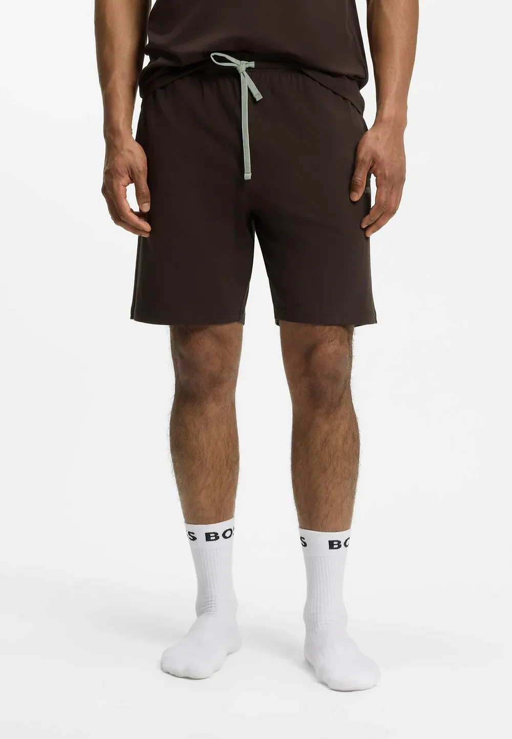 Короткие пижамные штаны Mix&Match Boss, Dark Brown Four