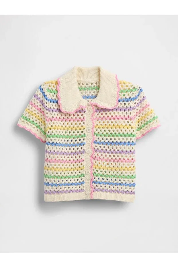 Детский кардиган для девочек с принтом Gap, Multicolor