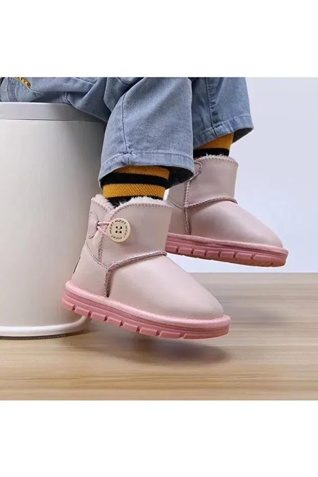 Детские ботинки для девочек без шнуровки Butik, Pink — фото 2