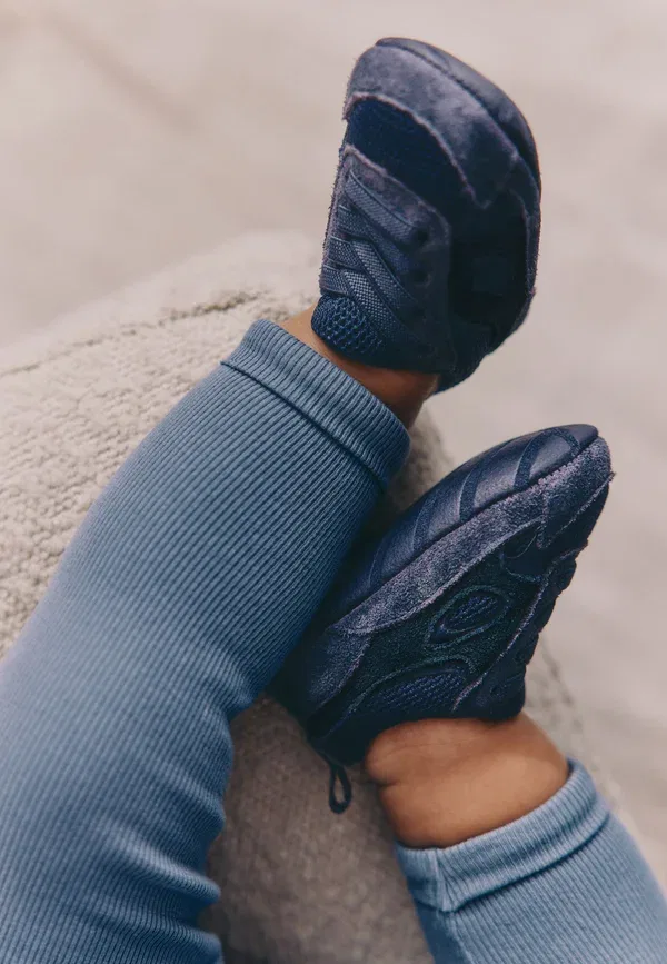 Ботинки кожаные Baby shoes Next blue navy, темно-синий — фото 3