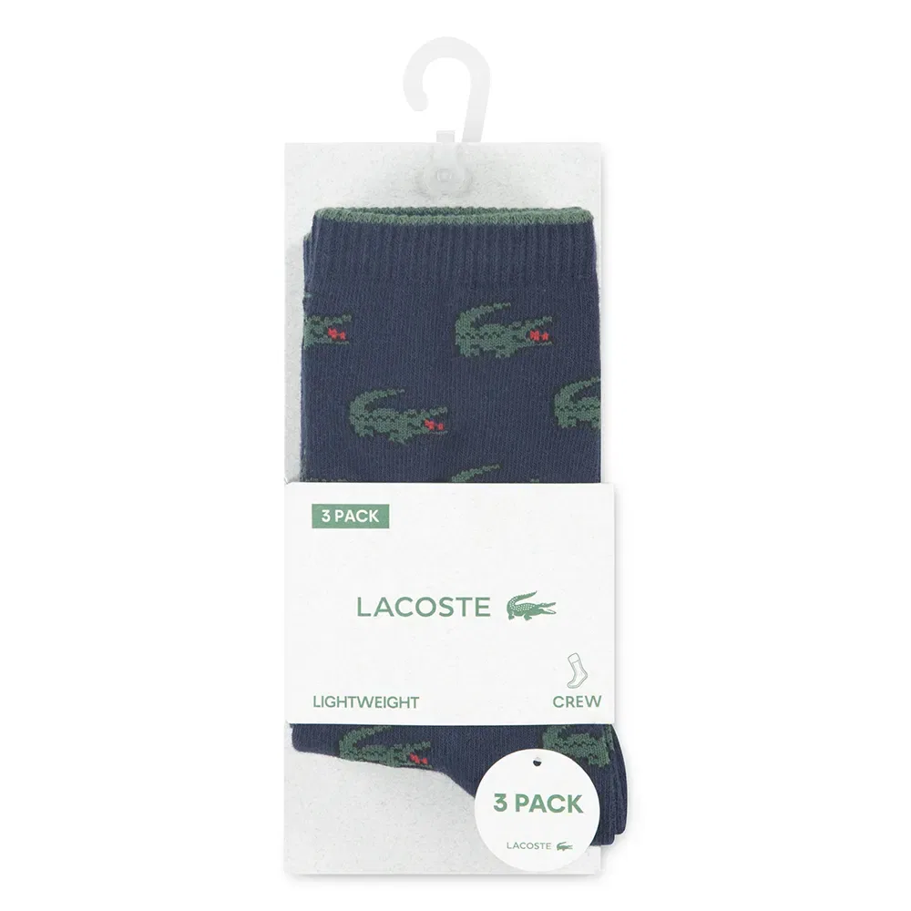 Набор носков Croc Crew Lacoste Kids, синий — фото 3