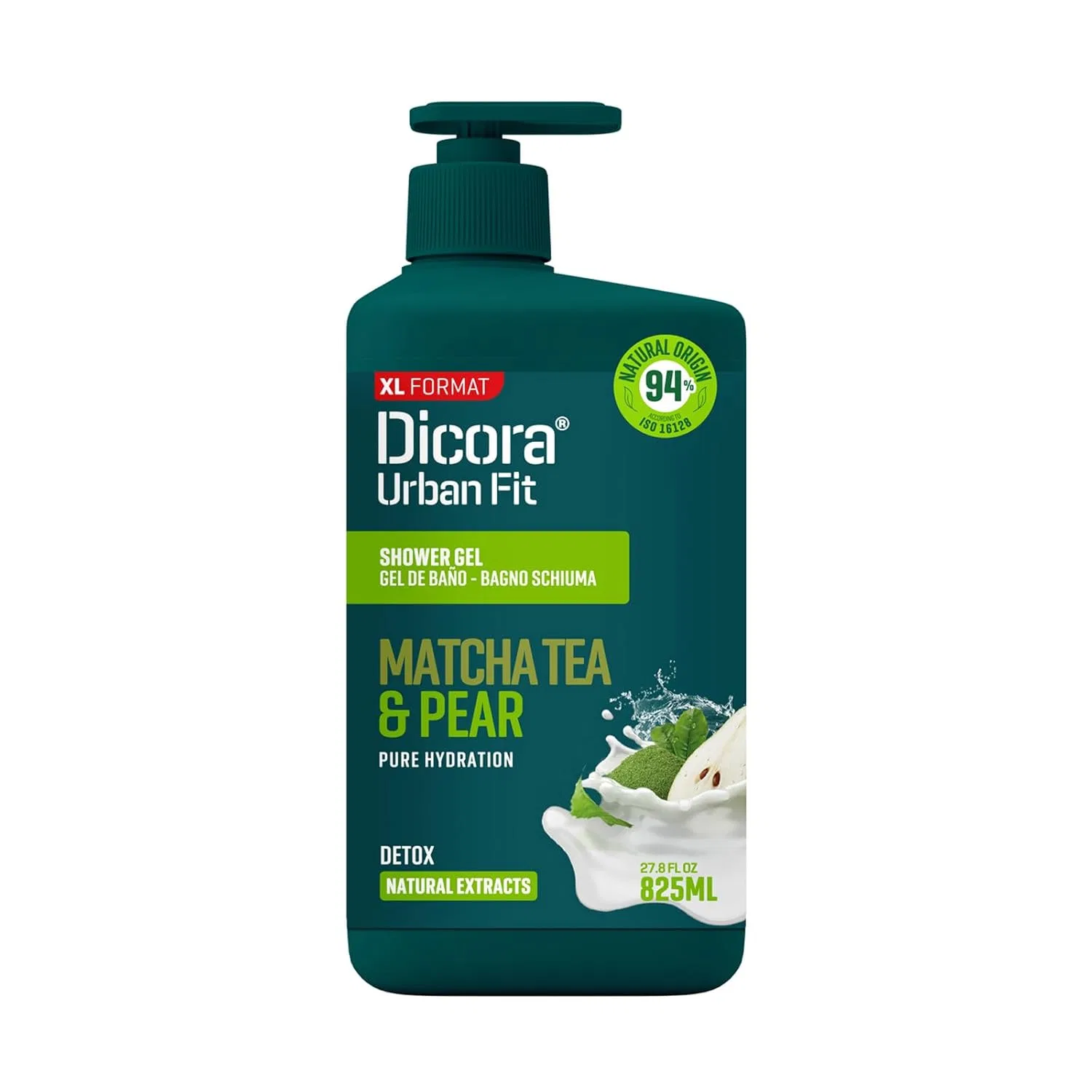Гель для душа Detox Matcha & Pear, Dicora UrbanFit, 825 мл