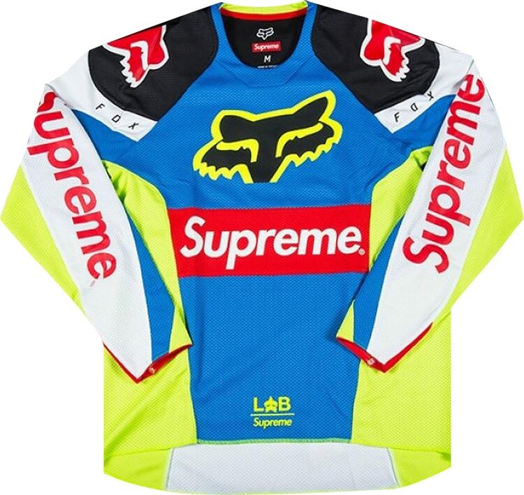 

Футболка Supreme x Fox Racing Moto Jersey 'Multicolor', разноцветный, Синий, Футболка Supreme x Fox Racing Moto Jersey 'Multicolor', разноцветный