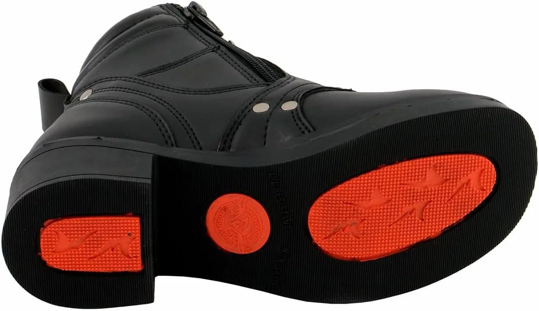Детские ботинки на шнуровке с боковой молнией Milwaukee Leather MBK9265, Black — фото 2