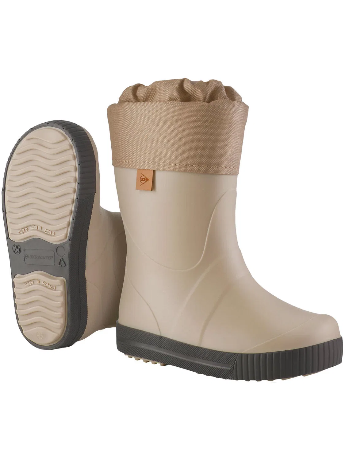 Детские сапоги с принтом Puddle Jumper Dunlop, Beige