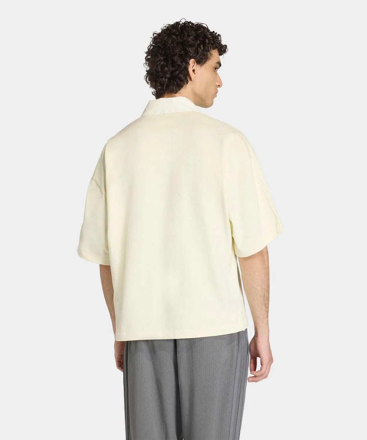 Мужская футболка с коротким рукавом, свободного кроя, из 100% хлопка Adidas, Beige — фото 2