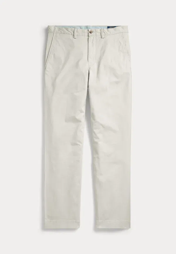 Брюки из хлопка с эластаном Bedford stretch straight fit chino pant Polo Ralph Lauren, Classic Stone — фото 4