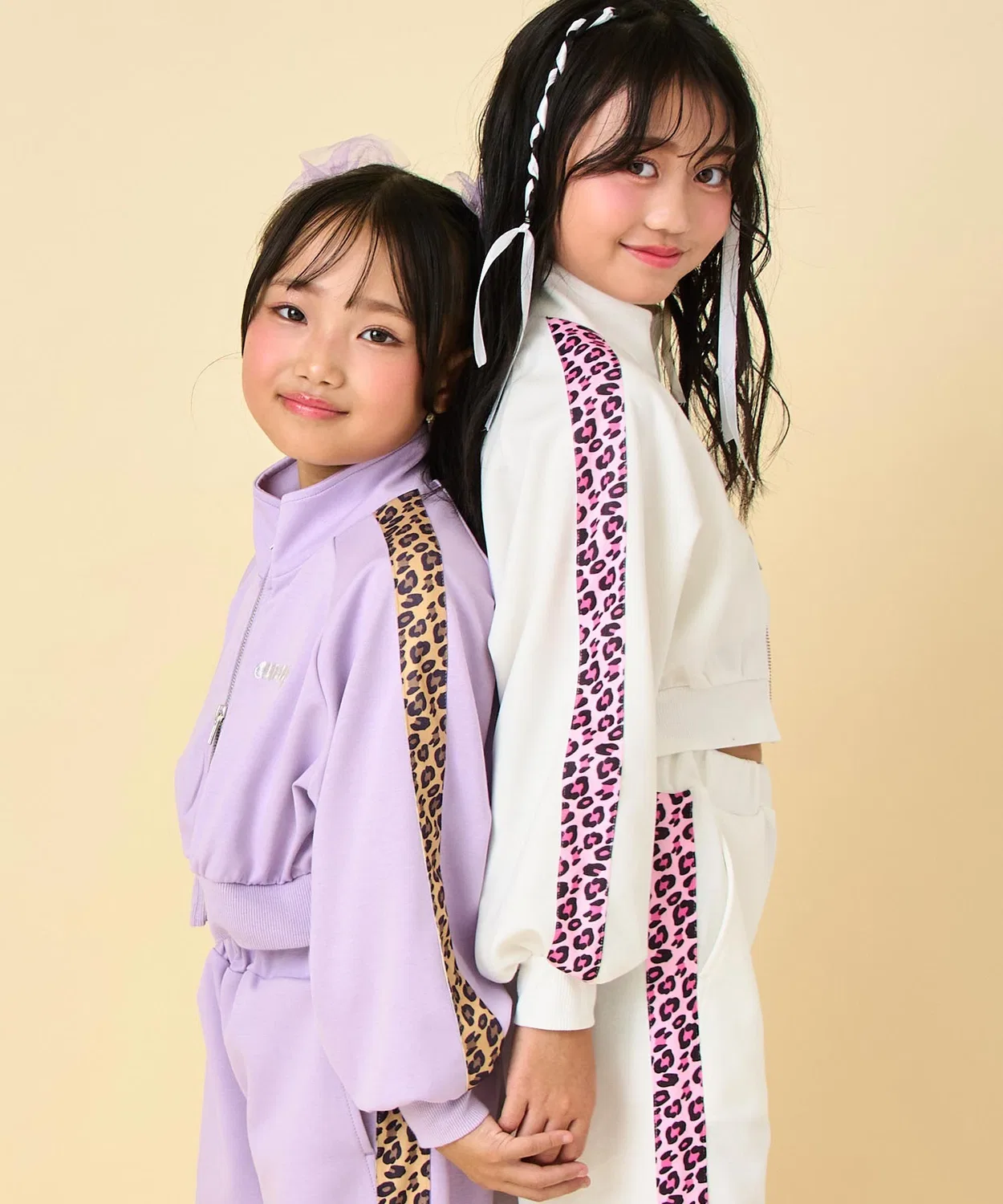 Детская куртка-бомбер с принтом Leopard Line Jersey ANAP kids, Black — фото 4