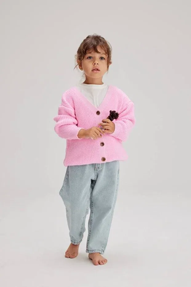 Детский кардиган для девочек хлопковый комплект Lolliboomkids, Pink