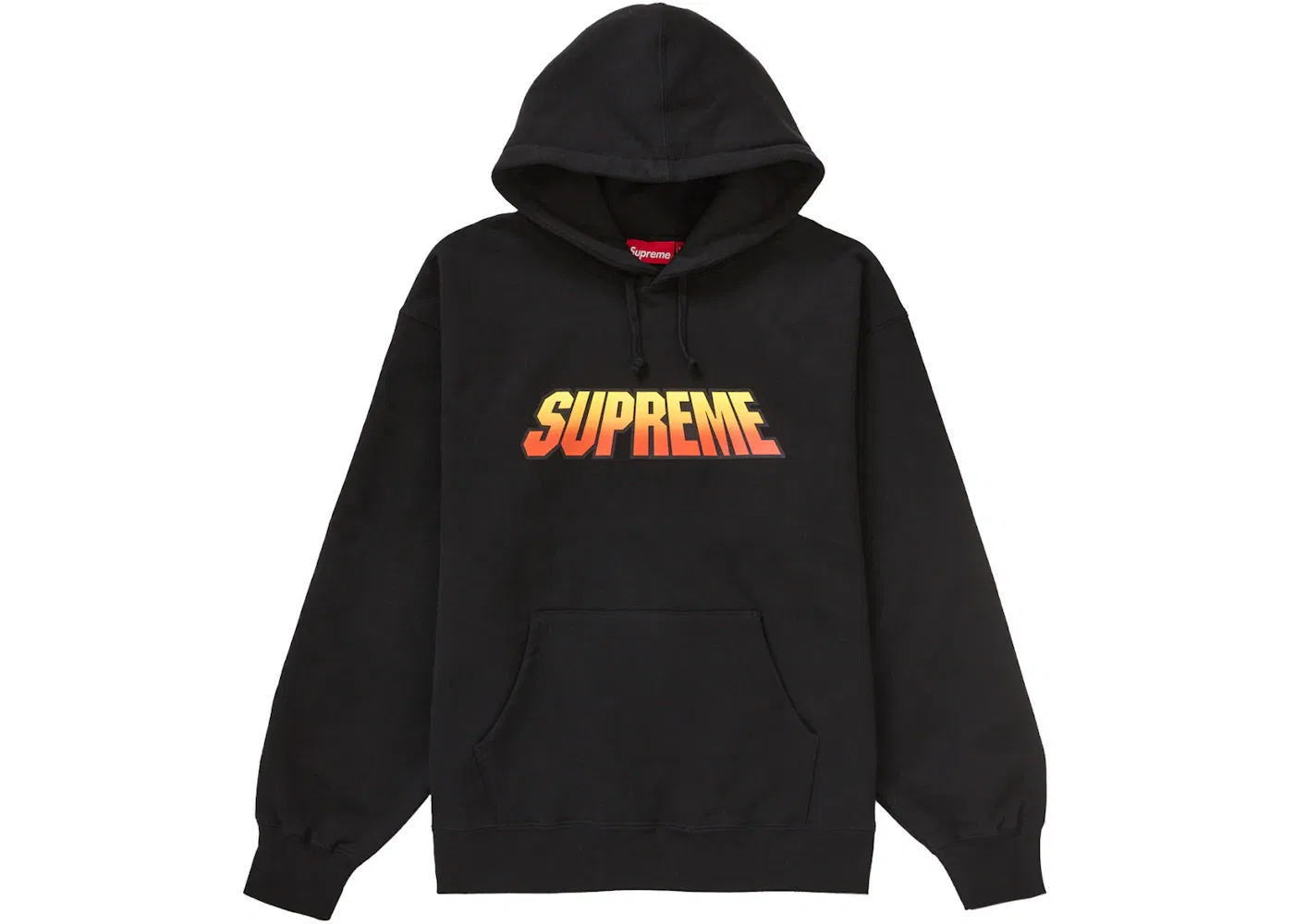 Мужская худи с градиентным принтом Supreme, Black
