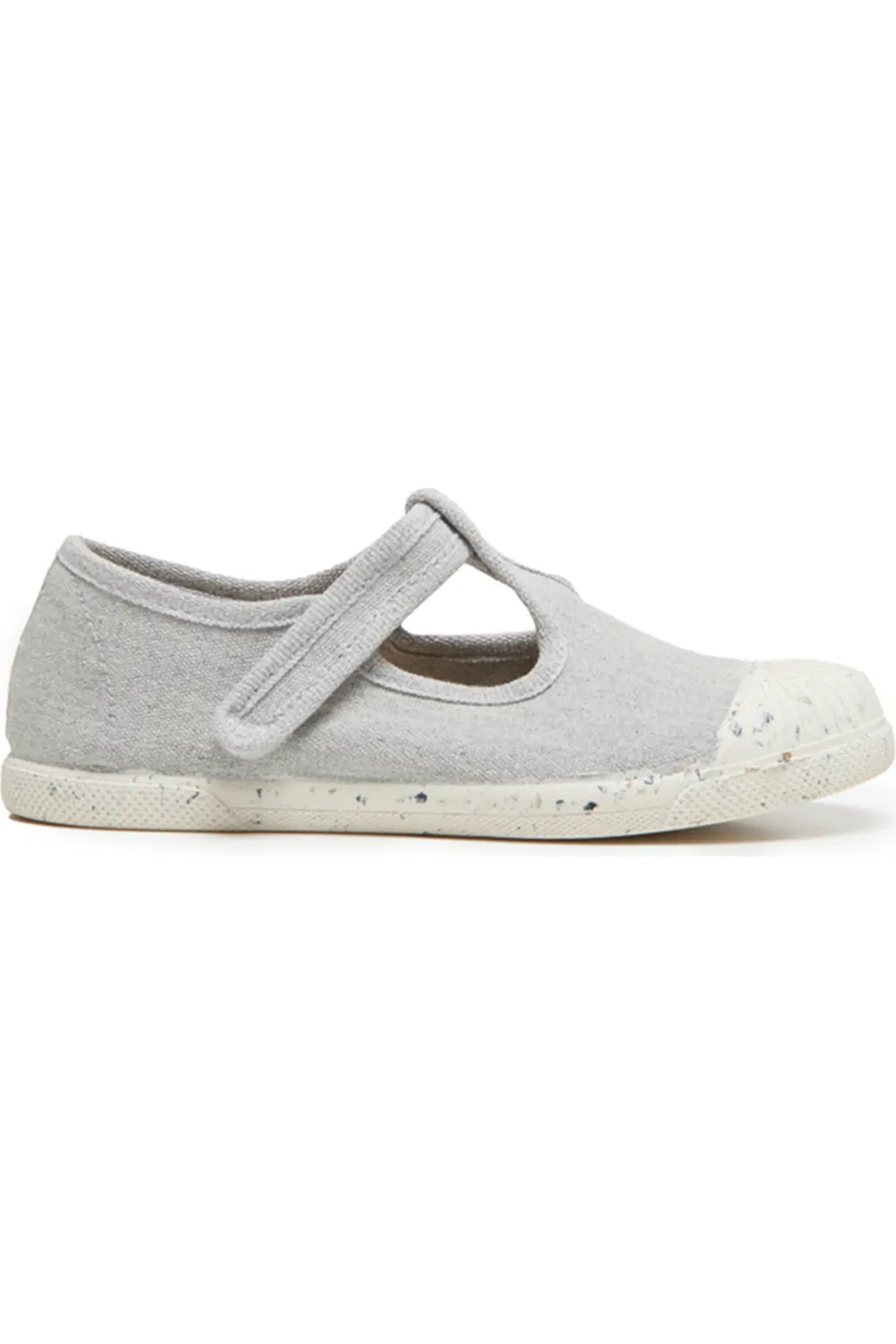 Кеды детские на ремешке T-Strap Canvas Sneaker CHILDRENCHIC, серый