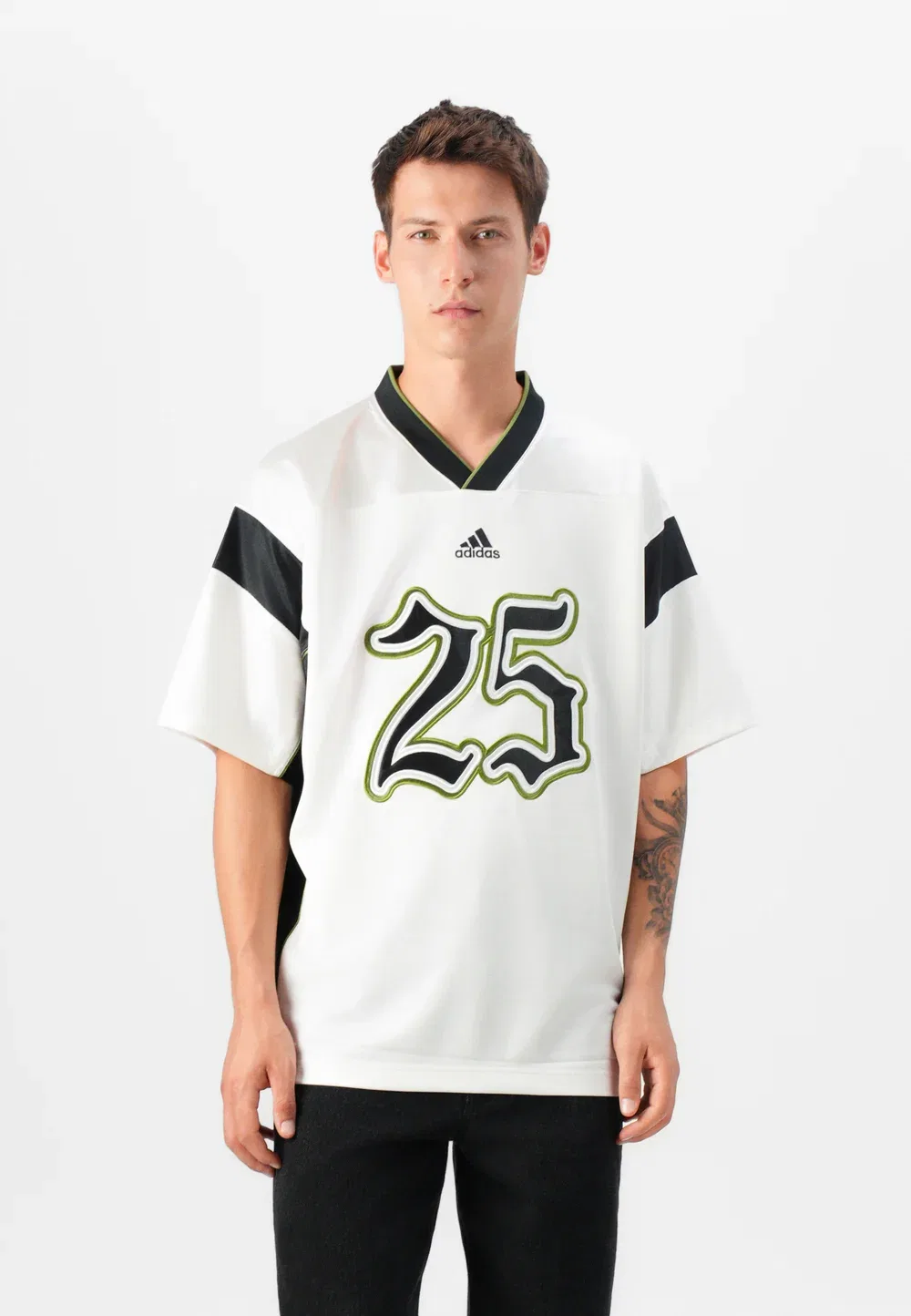 Футболка унисекс с принтом Adidas Originals, Cloud White/Black