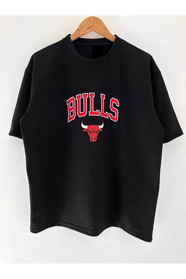 Детская футболка для мальчиков с принтом Chicago Bulls Wolters Outdoors, Black — фото 3