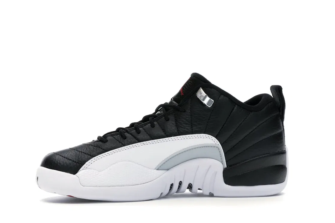 Детские кроссовки Lifestyle Jordan 12 Retro Low Jordan, Black/Varsity Red-White-Metallic Silver — фото 3