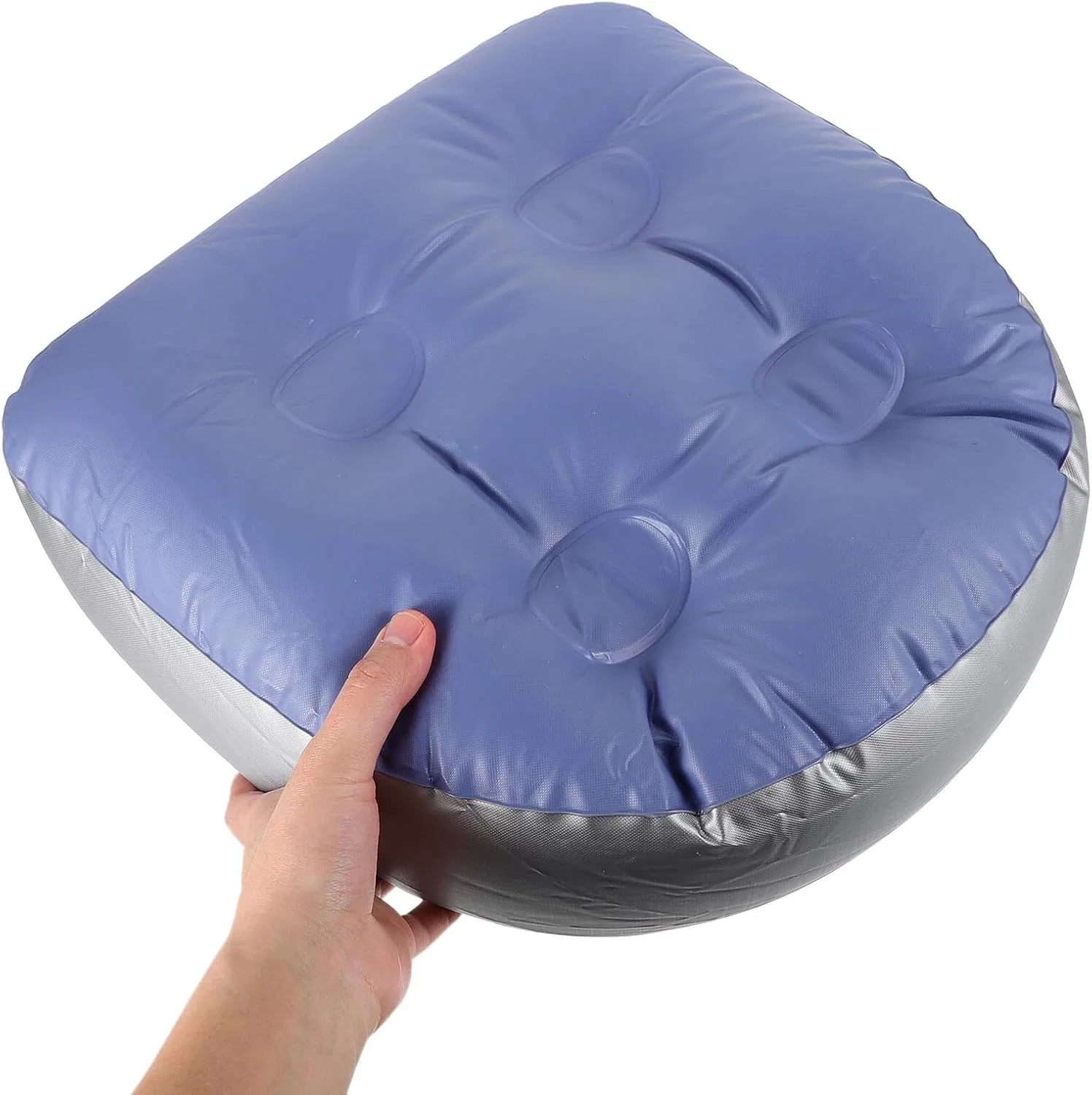 Надувные подушки для ванны, 3 шт, minkissy, PVC, 42x41x15 см, Голубой — фото 4