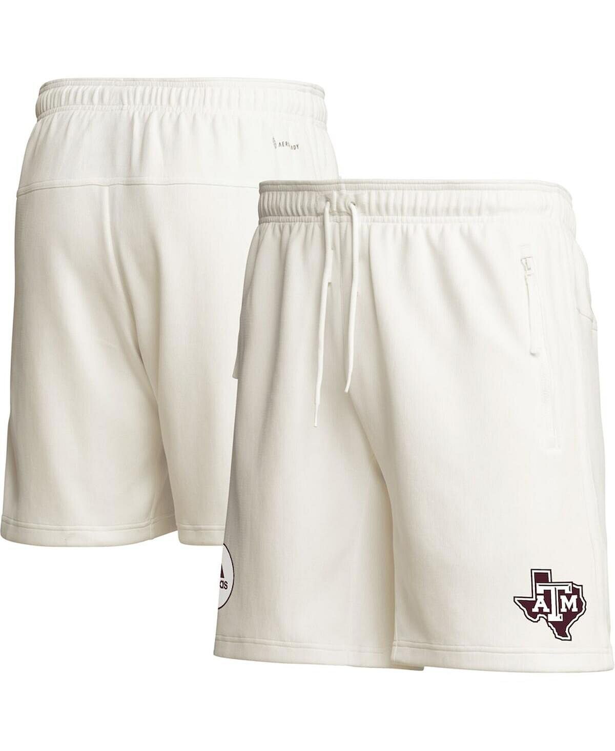 Мужские кремовые шорты Texas A&M Aggies Zero Dye AEROREADY adidas — фото 2