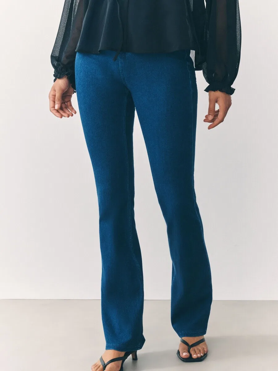 Леггинсы Next Boot cut темно-синего цвета — фото 2