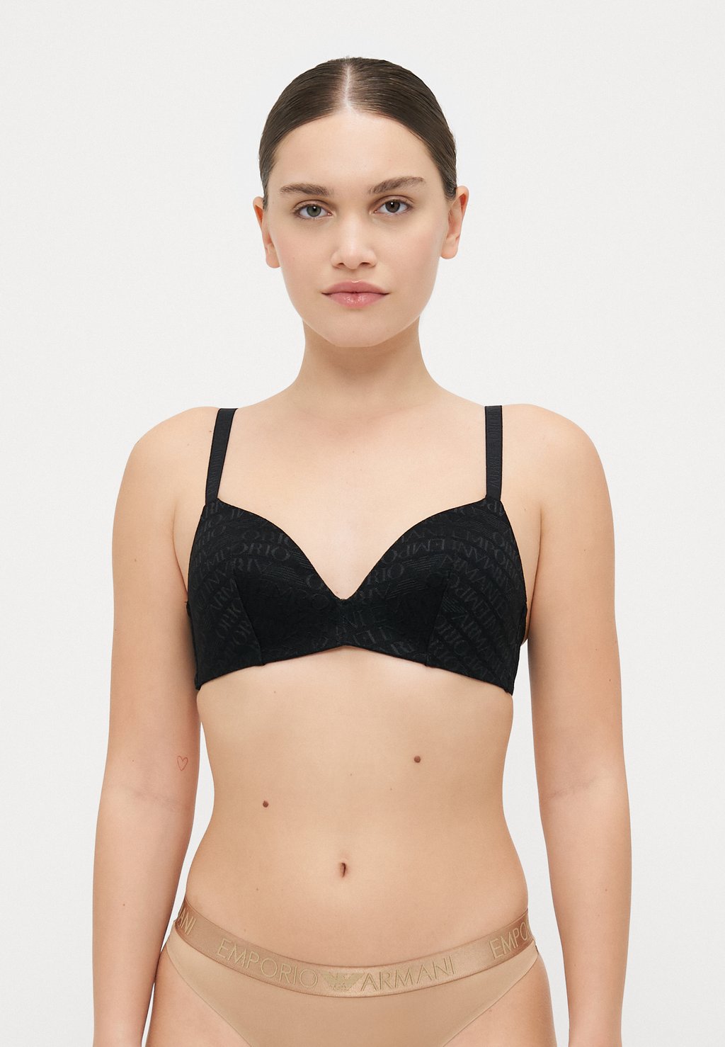 

Треугольный бюстгальтер PADDED TRIANGLE BRA Emporio Armani, черный