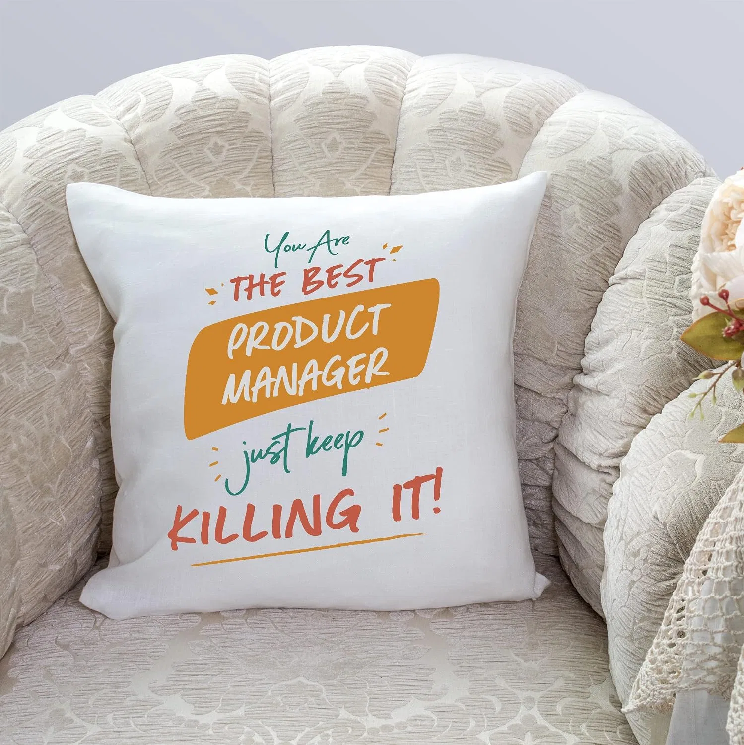 Подушка декоративная Mugffins You Are The Best Keep Killing it, 40x40 см, 250 г — фото 3