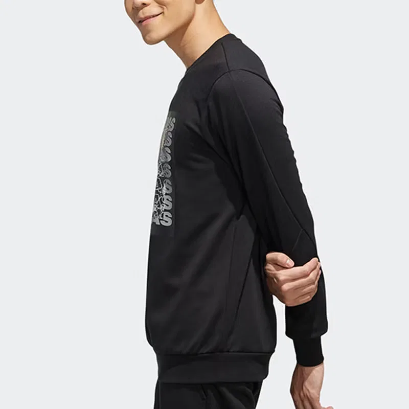 Пуловер трикотажный с длинным рукавом Neo Adidas, черный — фото 3