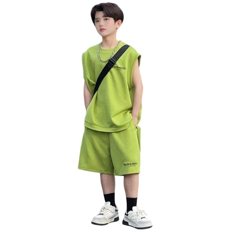 Детский комплект спортивной одежды с принтом Casual Sportswear Teenagers YALU