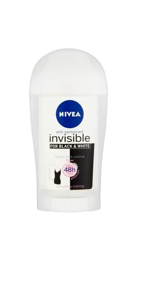 Антиперспирант-стик Nivea Invisible Black & White Clear, 40 мл