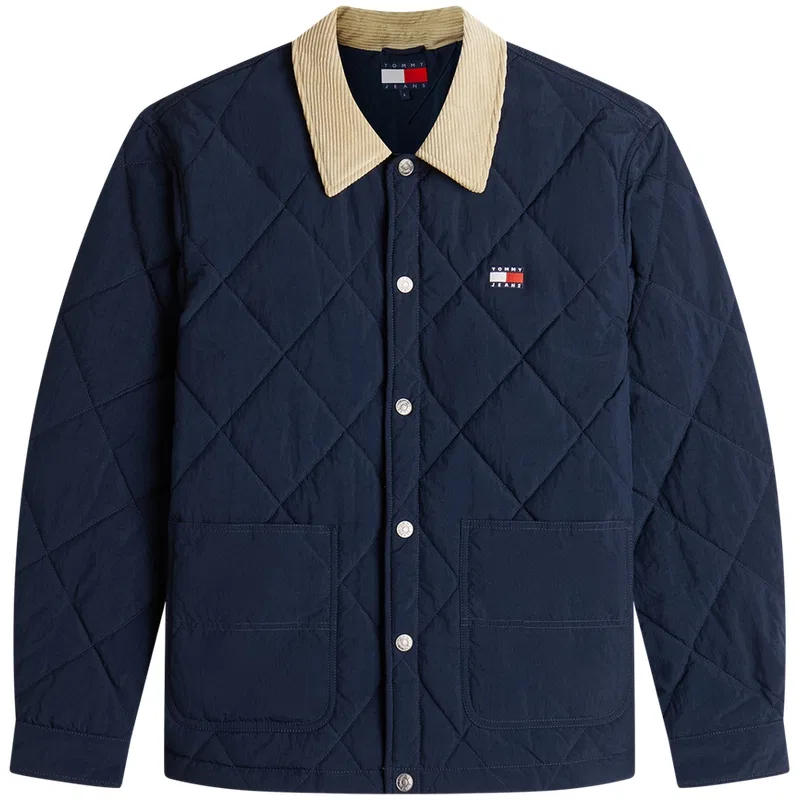 Мужская куртка стеганая с ромбовидным узором Tommy Hilfiger, Dark Marine Blue C1G