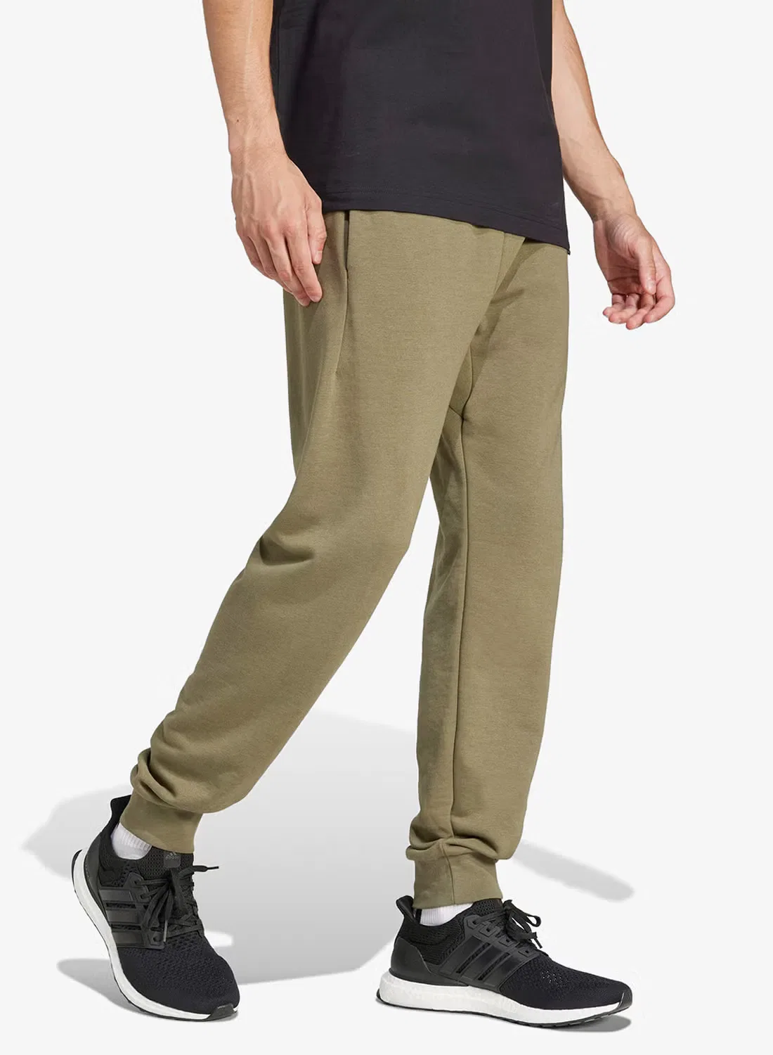 Джоггеры из футера с большим логотипом Big logo french terry joggers Adidas, черный — фото 3