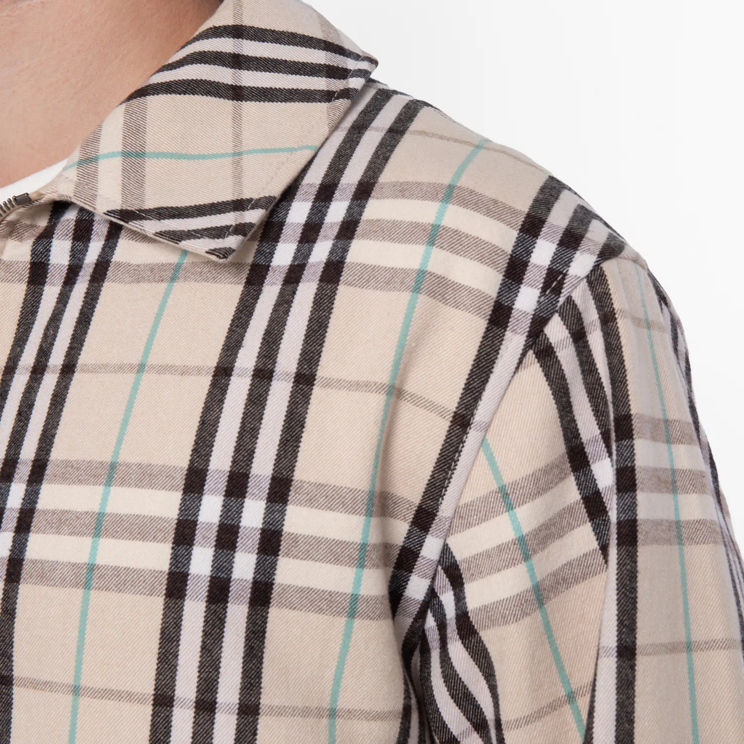 Куртка Harrington с фирменным клетчатым принтом Burberry, Husk Ip Check — фото 2