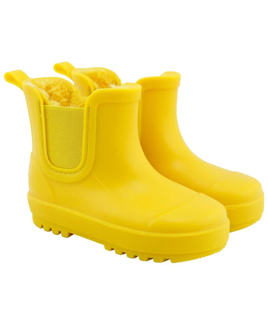 Детские резиновые сапоги-челси с флисовой подкладкой BEARPAW, Yellow — фото 2
