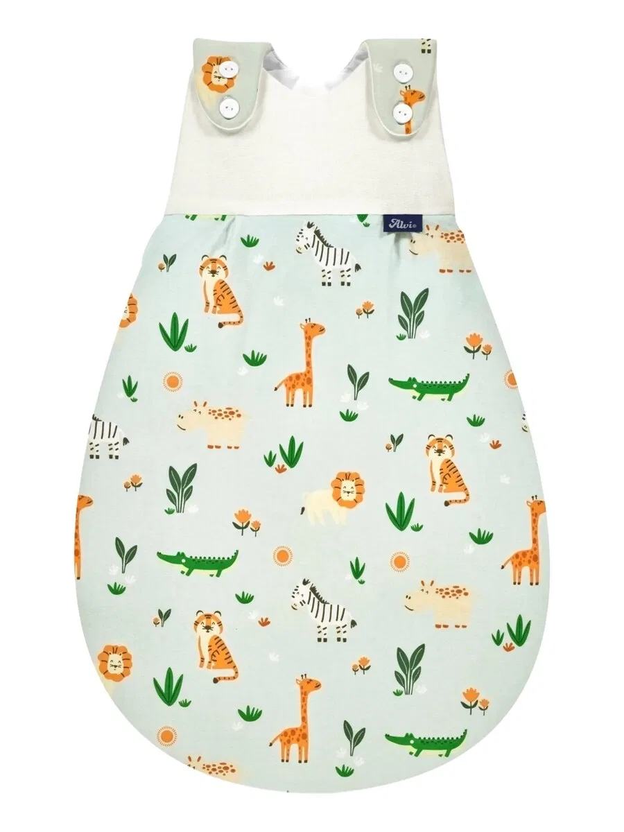 Спальный мешок ALVI Schlafsack Baby-Maxchen Außensack Baumwolle цвета морской волны