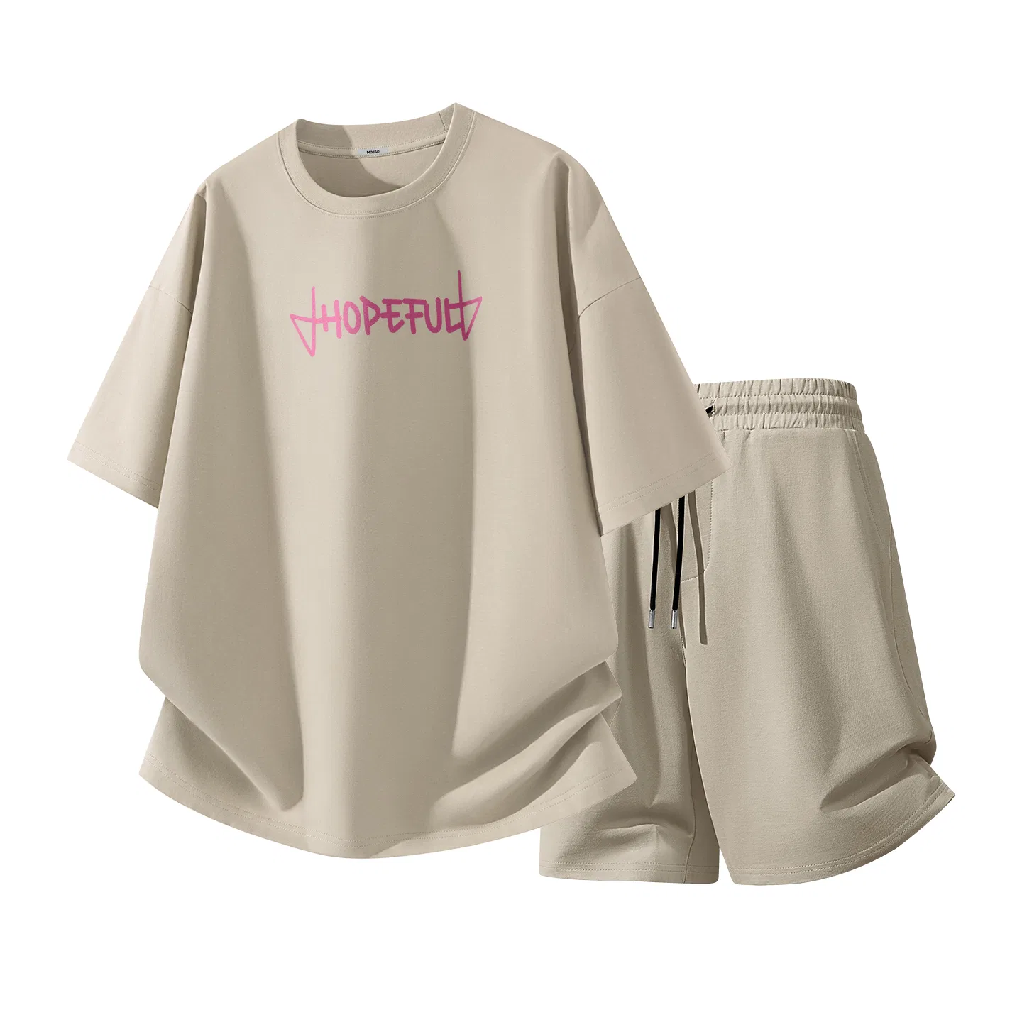 Комплект спортивной одежды Детский хлопковый MINISO, Khaki Active Hope Center Logo