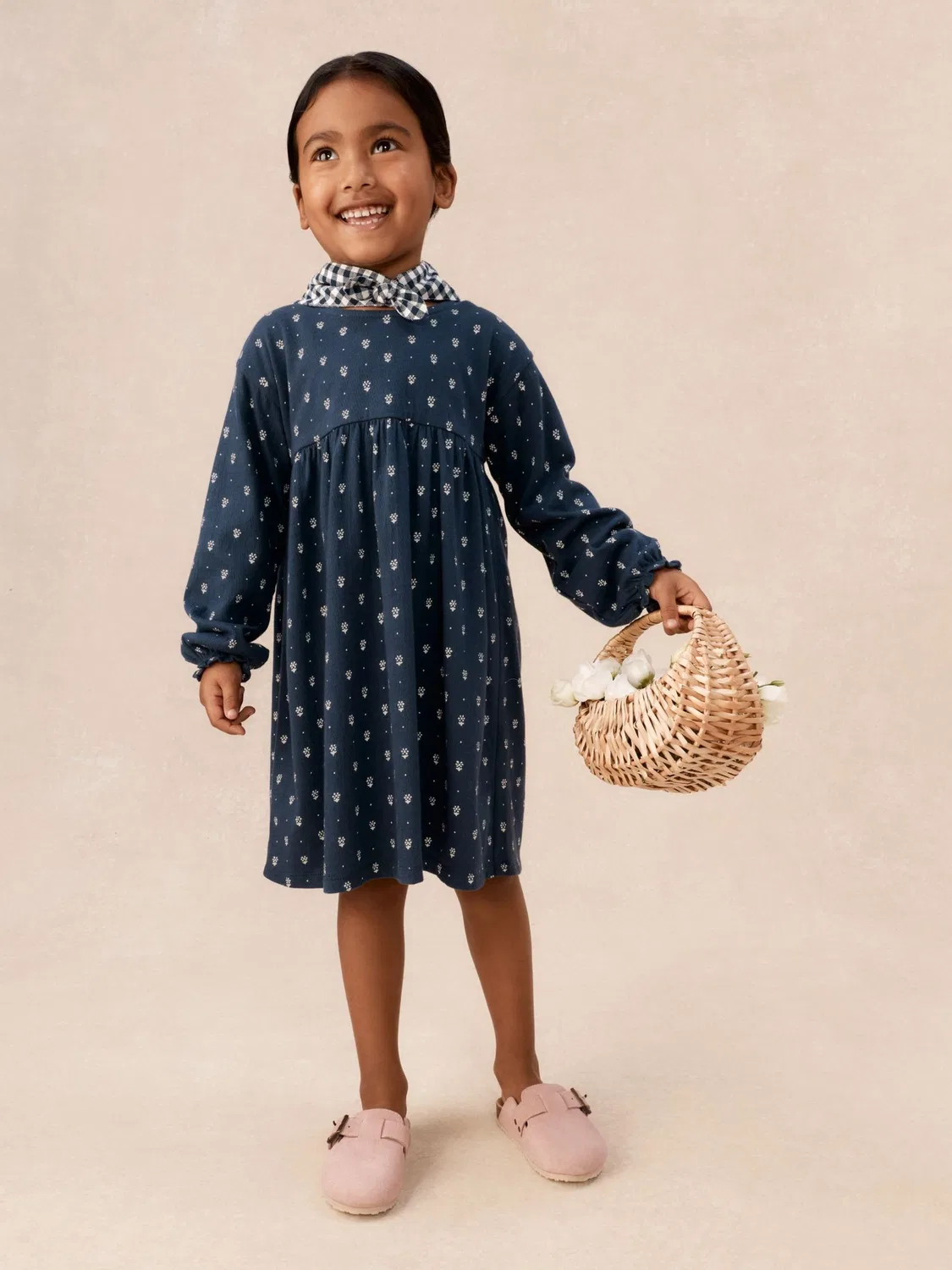 Платье с косынкой Daisy The White Company, синий