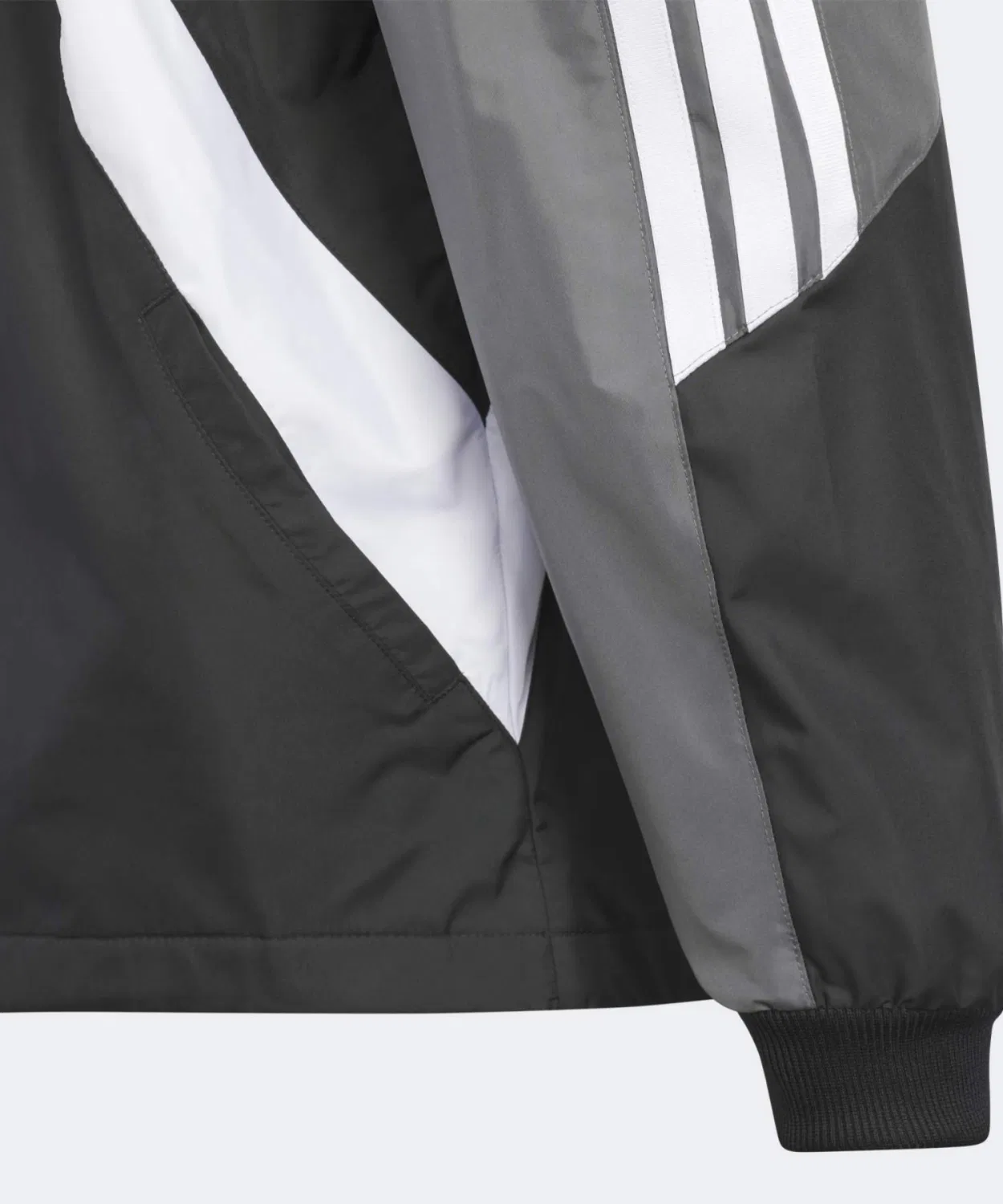 Детский лонгслив с принтом Adidas, серый — фото 3