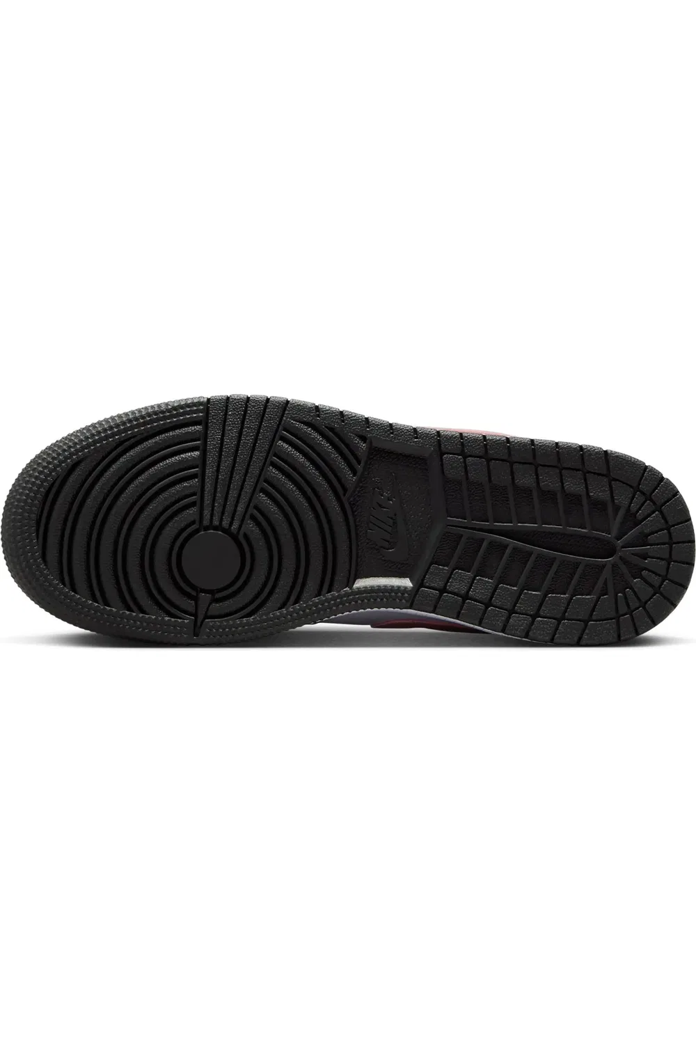 Детские кроссовки баскетбольные с амортизацией Air Jordan 1 Low Jordan, белый/черный/ржаво-розовый — фото 4