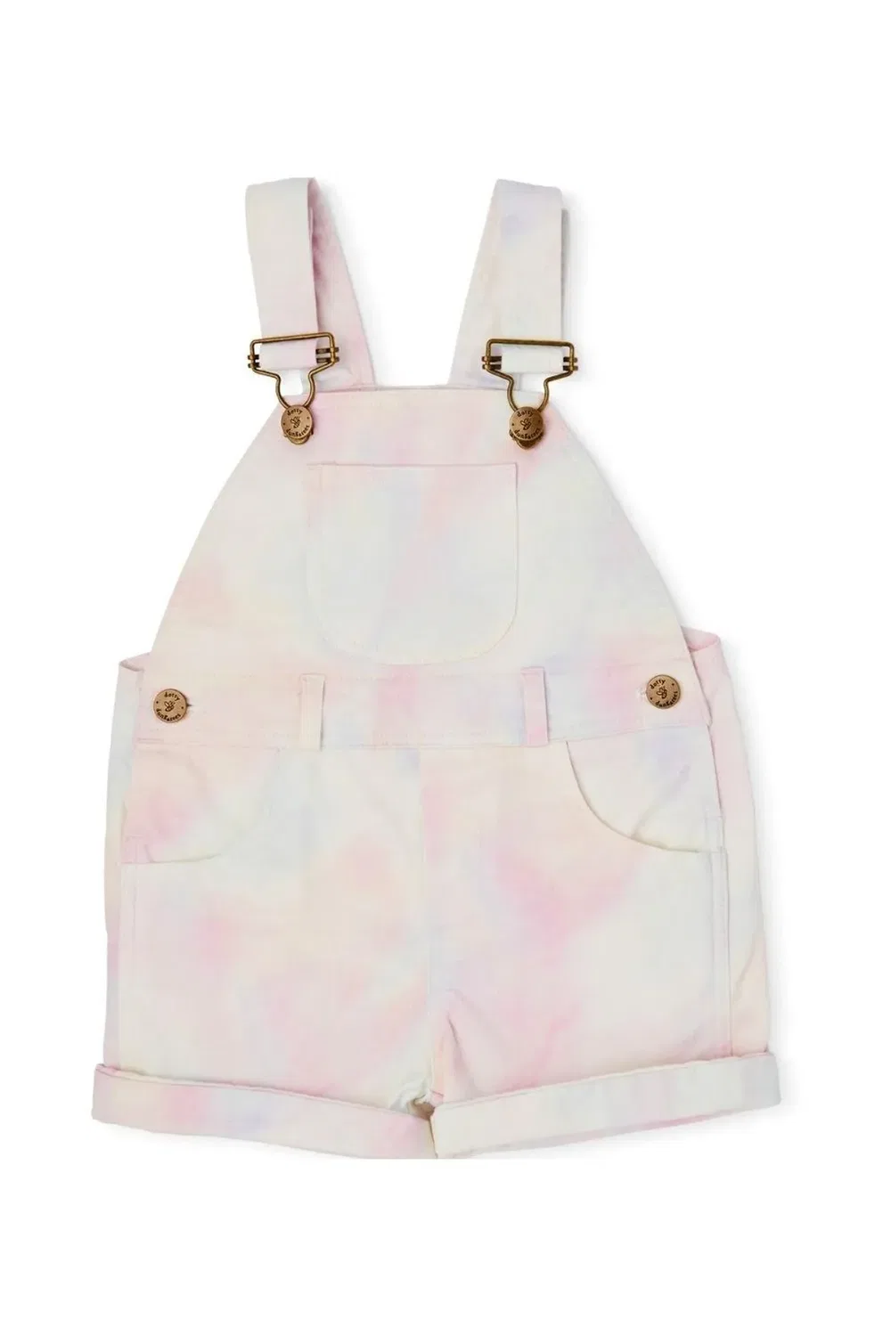 Детские шорты-комбинезон с принтом Rainbow Tie Dye, Dotty Dungarees, Multi