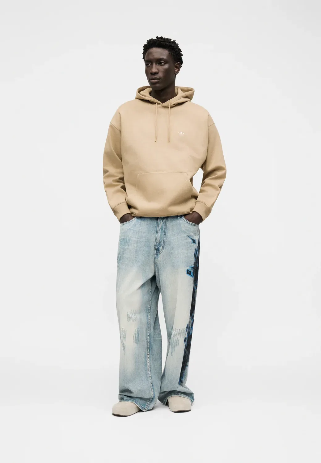 Свободная толстовка Adidas Originals, Khaki Three — фото 2