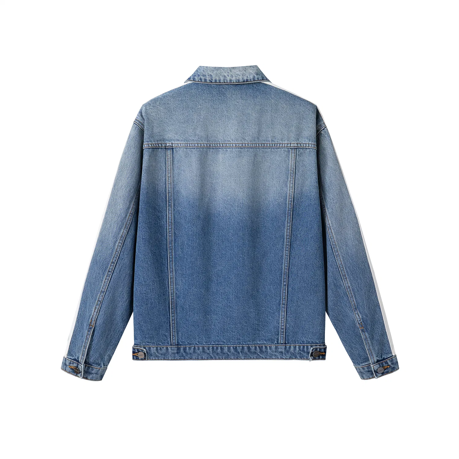 Детское джинсовое пальто с разноцветным принтом PALM ANGELS, Colorful Blue — фото 3
