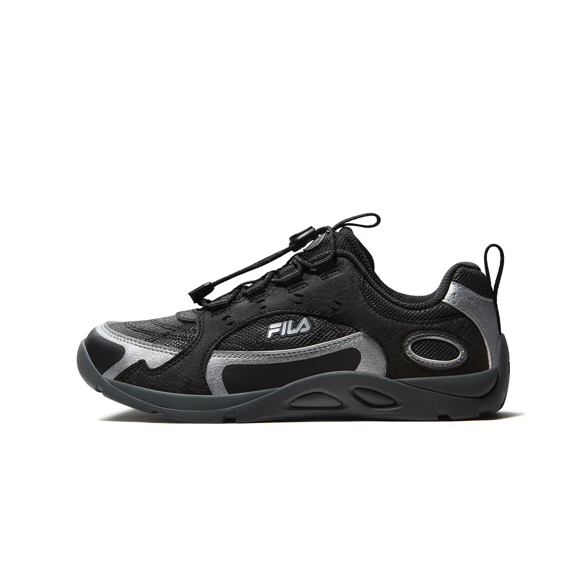Детские уличные кроссовки с шнуровкой FILA KIDS, Shadow Black Gray/Black
