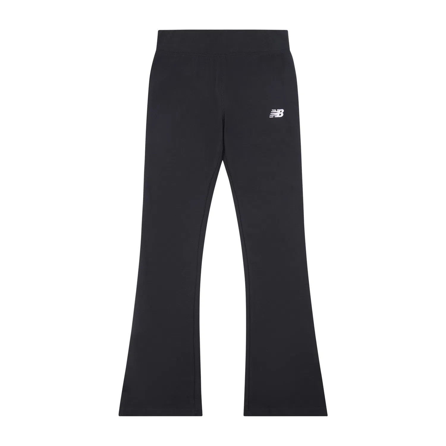 Детские леггинсы клеш с вышитым логотипом Small Logo Flare Legging New Balance, Black