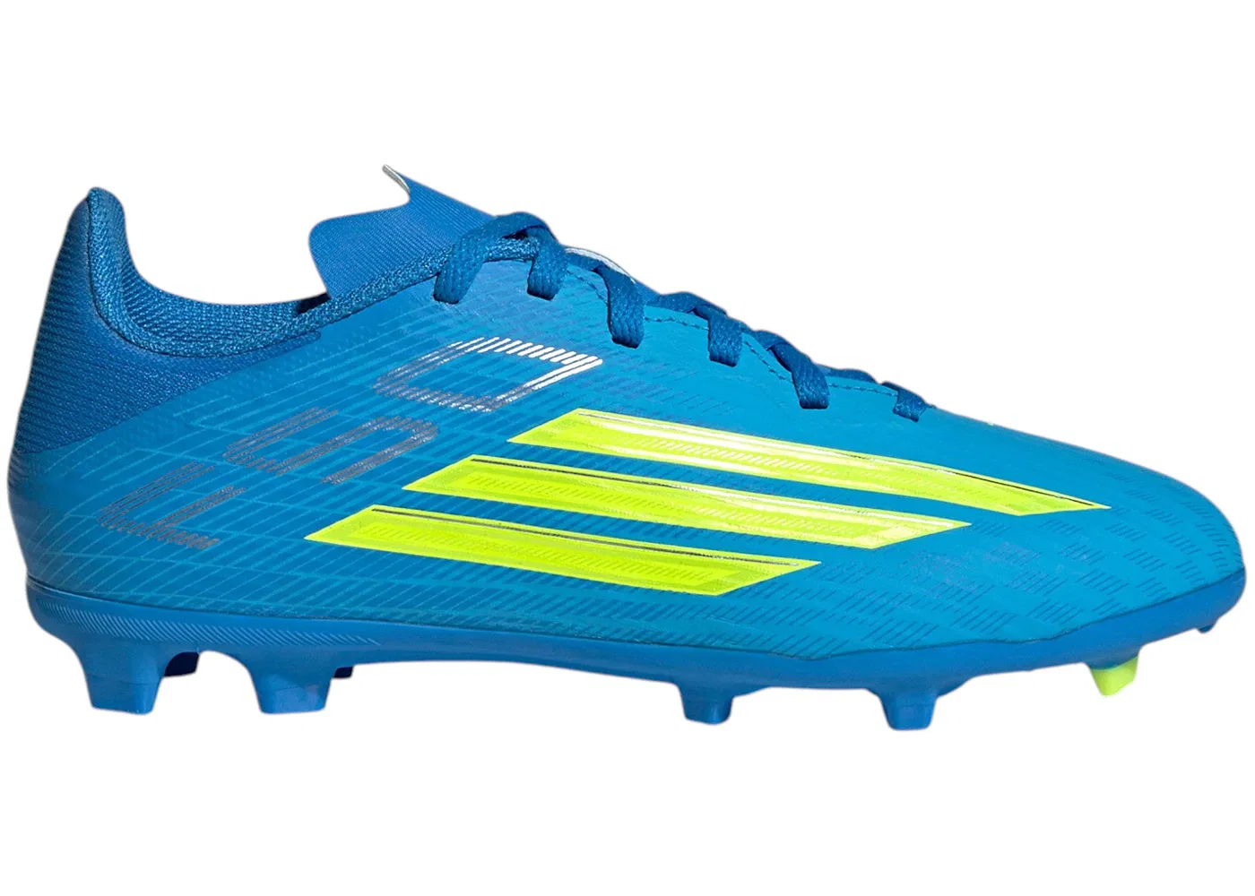 Детские бутсы с шипами FG/MG Adidas F50 League Ice Cold Precision Pack (GS), Lucid Ray Blue/Team Solar Yellow 2/Lucid Aquamarine